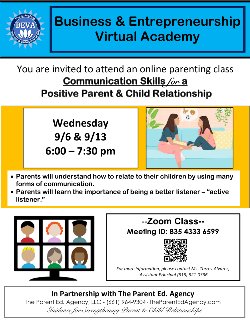 Parent Workshop Flyer